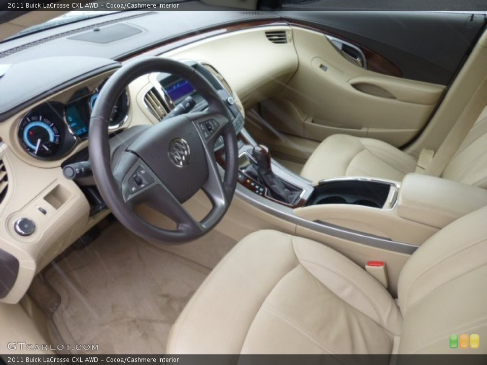 Cocoa/Cashmere Interior Prime Interior for the 2011 Buick LaCrosse CXL AWD #76788296