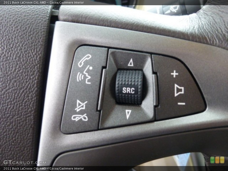 Cocoa/Cashmere Interior Controls for the 2011 Buick LaCrosse CXL AWD #76788341