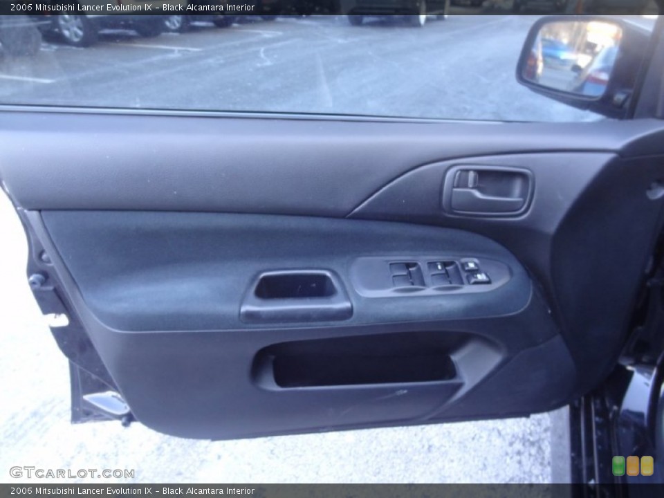 Black Alcantara Interior Door Panel for the 2006 Mitsubishi Lancer Evolution IX #76788644