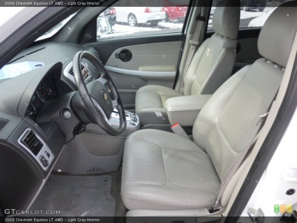 Light Gray Interior Front Seat for the 2009 Chevrolet Equinox LT AWD #76788728