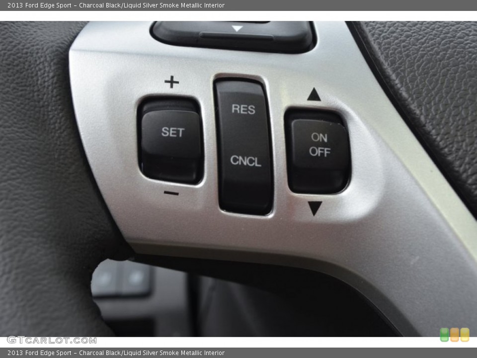 Charcoal Black/Liquid Silver Smoke Metallic Interior Controls for the 2013 Ford Edge Sport #76790900