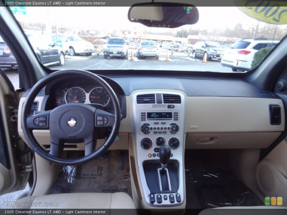 Light Cashmere Interior Dashboard for the 2005 Chevrolet Equinox LT AWD #76791326