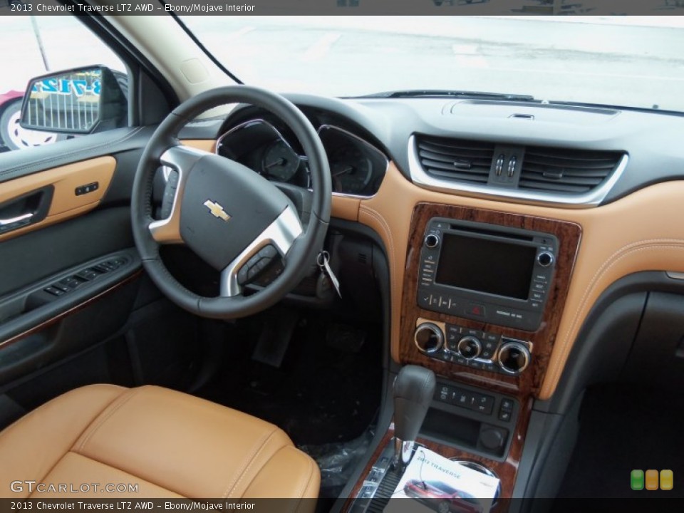 Ebony/Mojave Interior Dashboard for the 2013 Chevrolet Traverse LTZ AWD #76791814