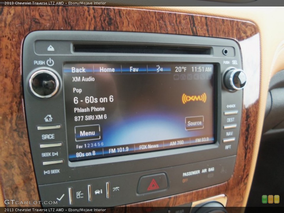 Ebony/Mojave Interior Audio System for the 2013 Chevrolet Traverse LTZ AWD #76791968