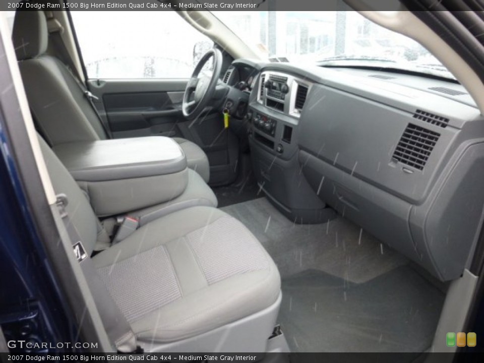 Medium Slate Gray Interior Photo for the 2007 Dodge Ram 1500 Big Horn Edition Quad Cab 4x4 #76792199