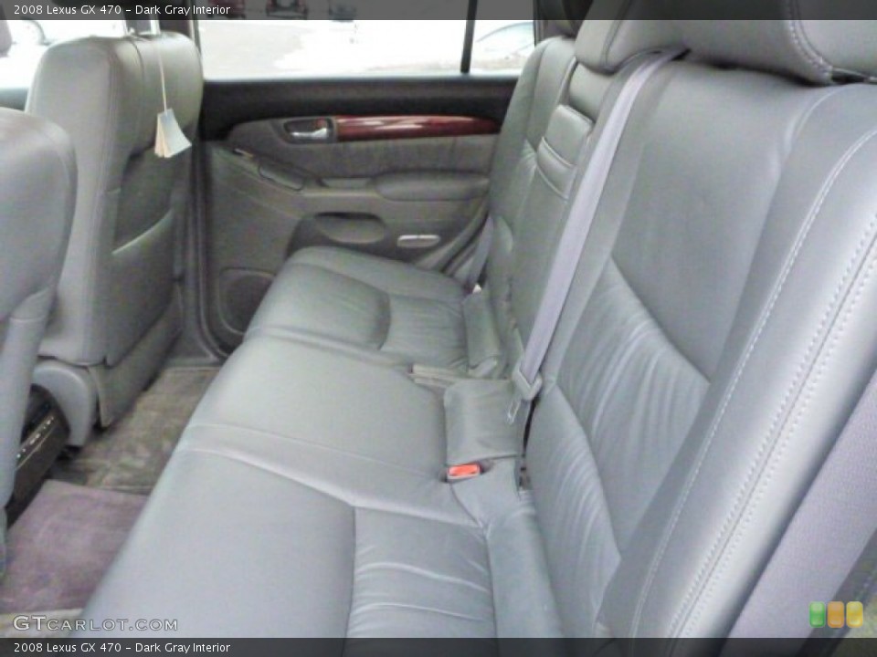 Dark Gray Interior Rear Seat for the 2008 Lexus GX 470 #76792632