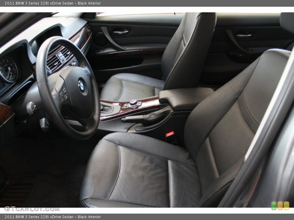 Black Interior Front Seat for the 2011 BMW 3 Series 328i xDrive Sedan #76792688