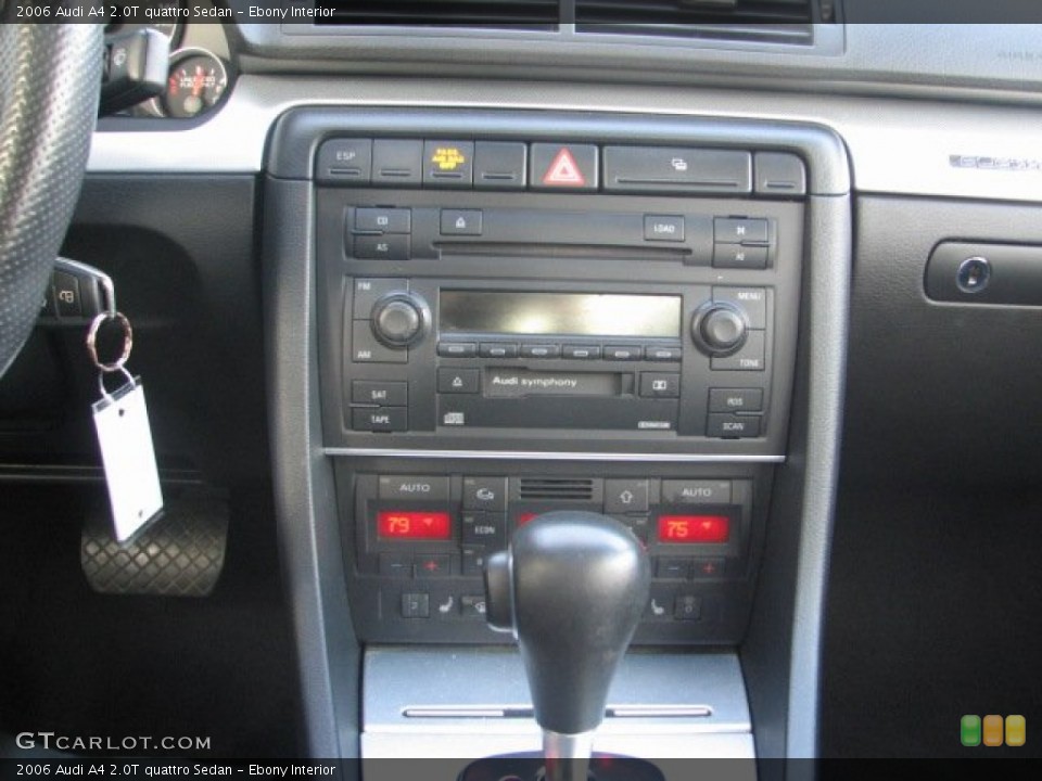 Ebony Interior Controls for the 2006 Audi A4 2.0T quattro Sedan #76793061