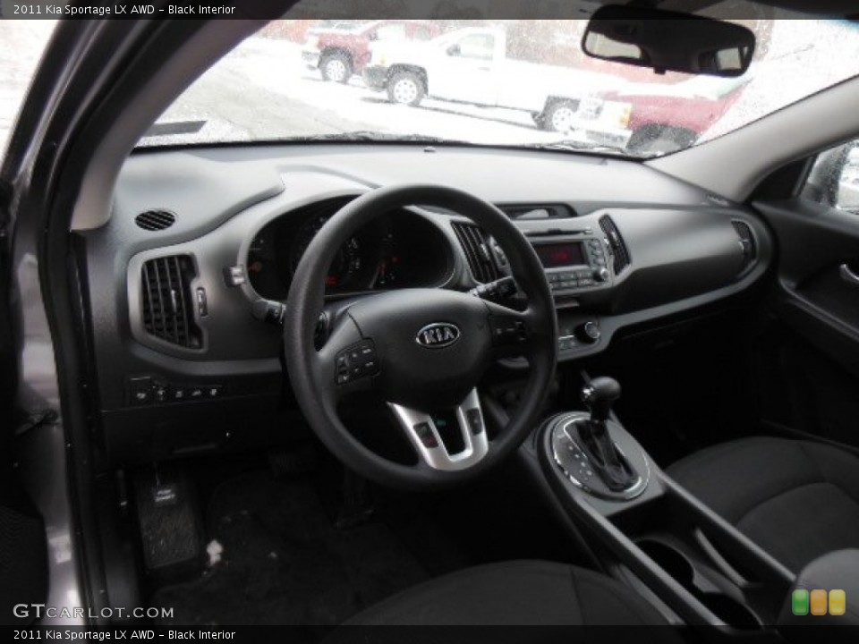 Black Interior Dashboard for the 2011 Kia Sportage LX AWD #76793780