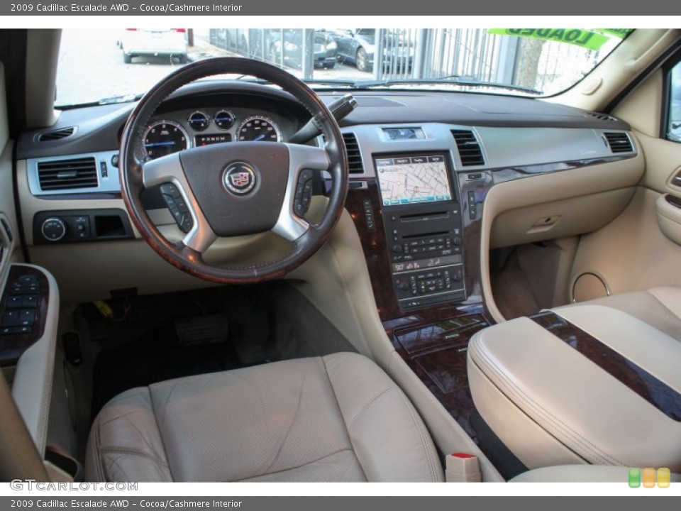 Cocoa/Cashmere Interior Prime Interior for the 2009 Cadillac Escalade AWD #76794137