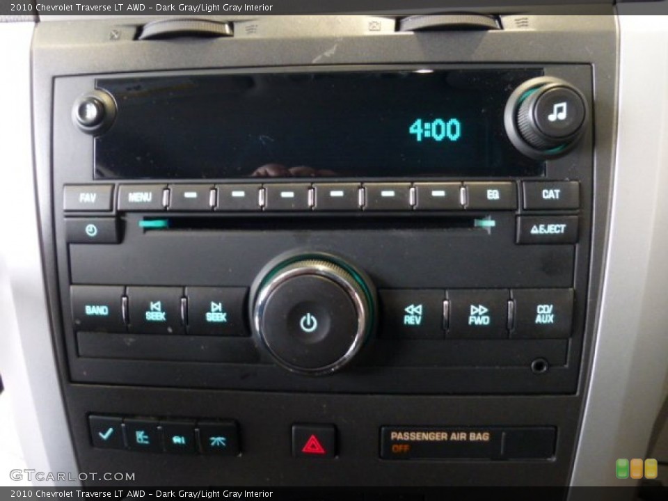 Dark Gray/Light Gray Interior Audio System for the 2010 Chevrolet Traverse LT AWD #76794586