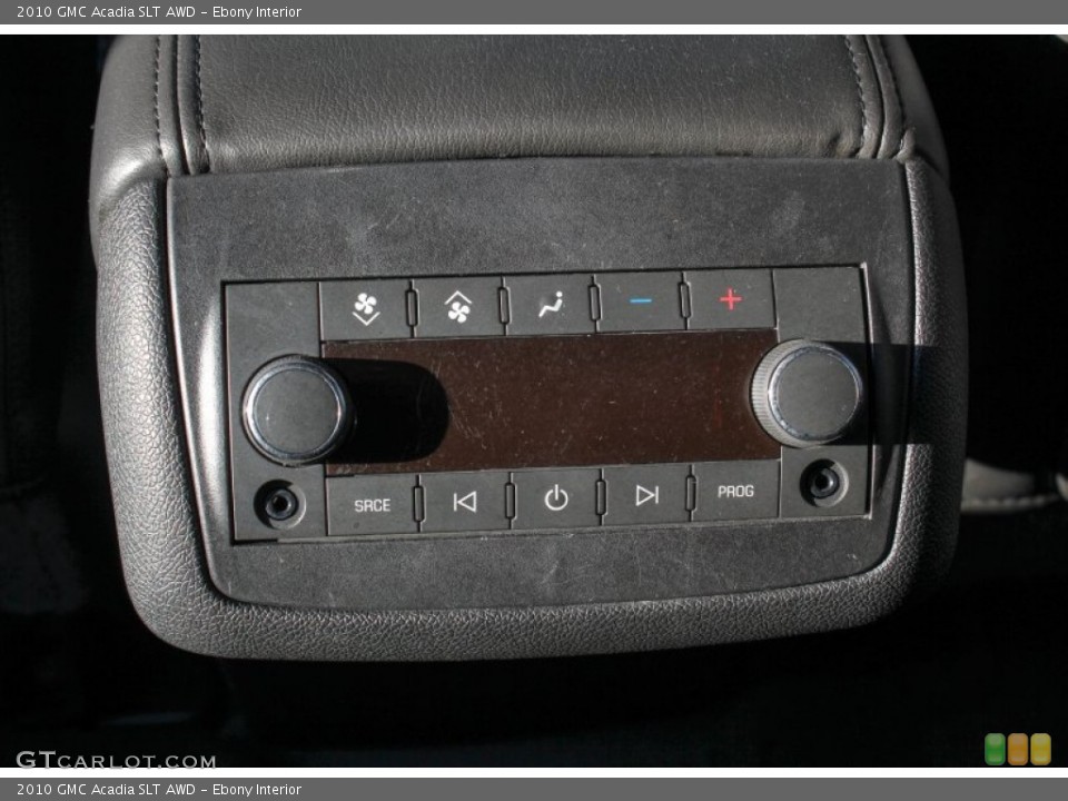 Ebony Interior Controls for the 2010 GMC Acadia SLT AWD #76794593