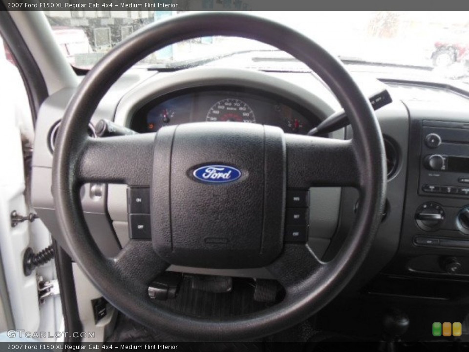 Medium Flint Interior Steering Wheel for the 2007 Ford F150 XL Regular Cab 4x4 #76794722