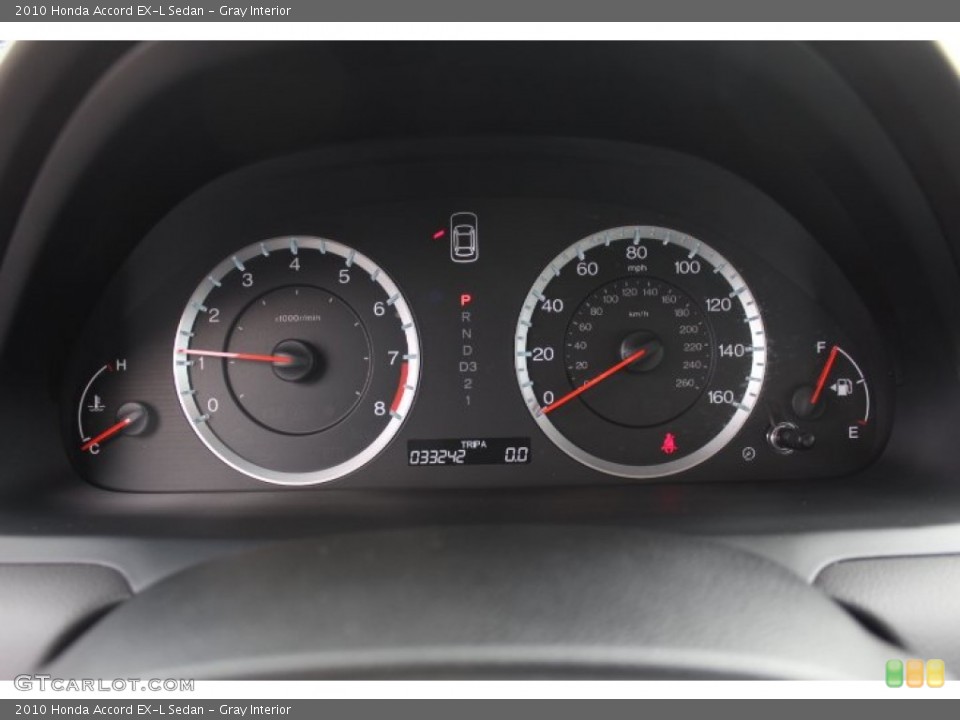 Gray Interior Gauges for the 2010 Honda Accord EX-L Sedan #76794844