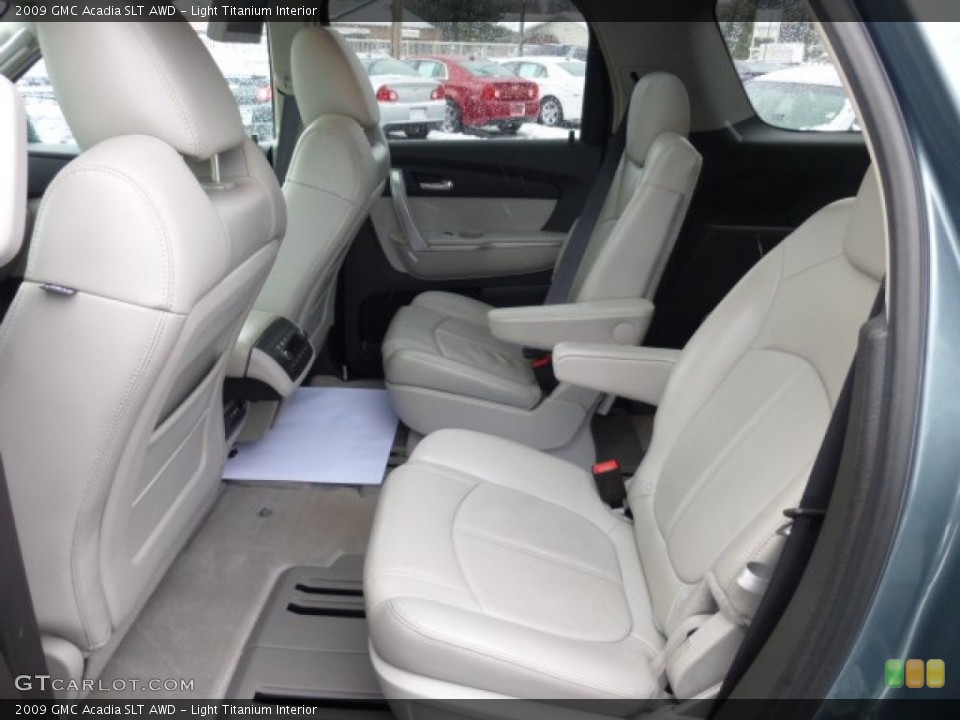 Light Titanium Interior Rear Seat for the 2009 GMC Acadia SLT AWD #76795274