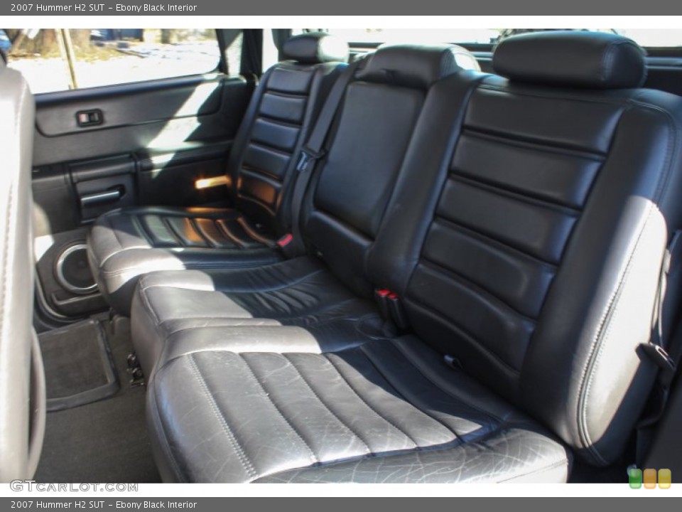 Ebony Black Interior Rear Seat for the 2007 Hummer H2 SUT #76795286