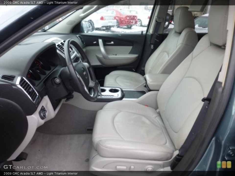 Light Titanium Interior Front Seat for the 2009 GMC Acadia SLT AWD #76795307