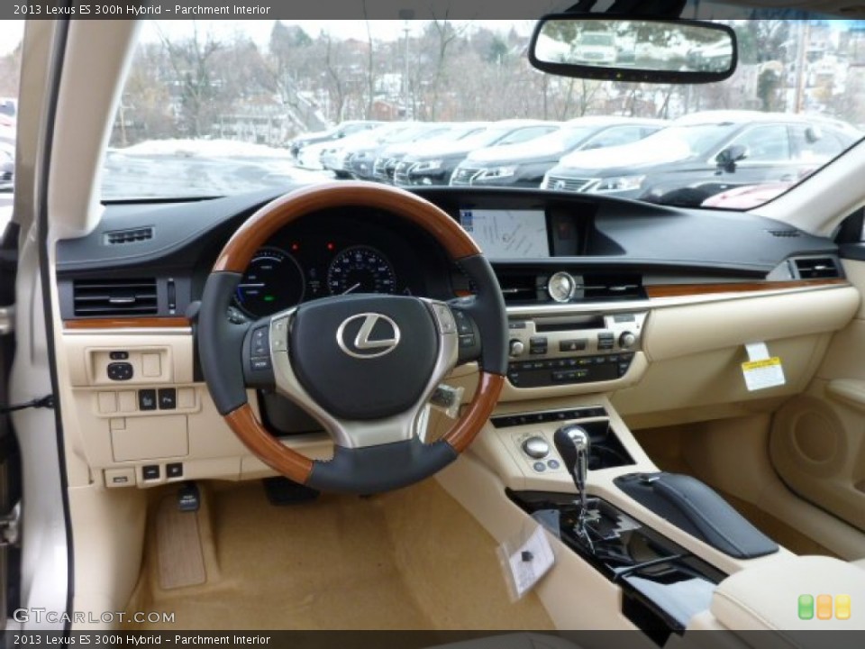 Parchment Interior Dashboard for the 2013 Lexus ES 300h Hybrid #76795526