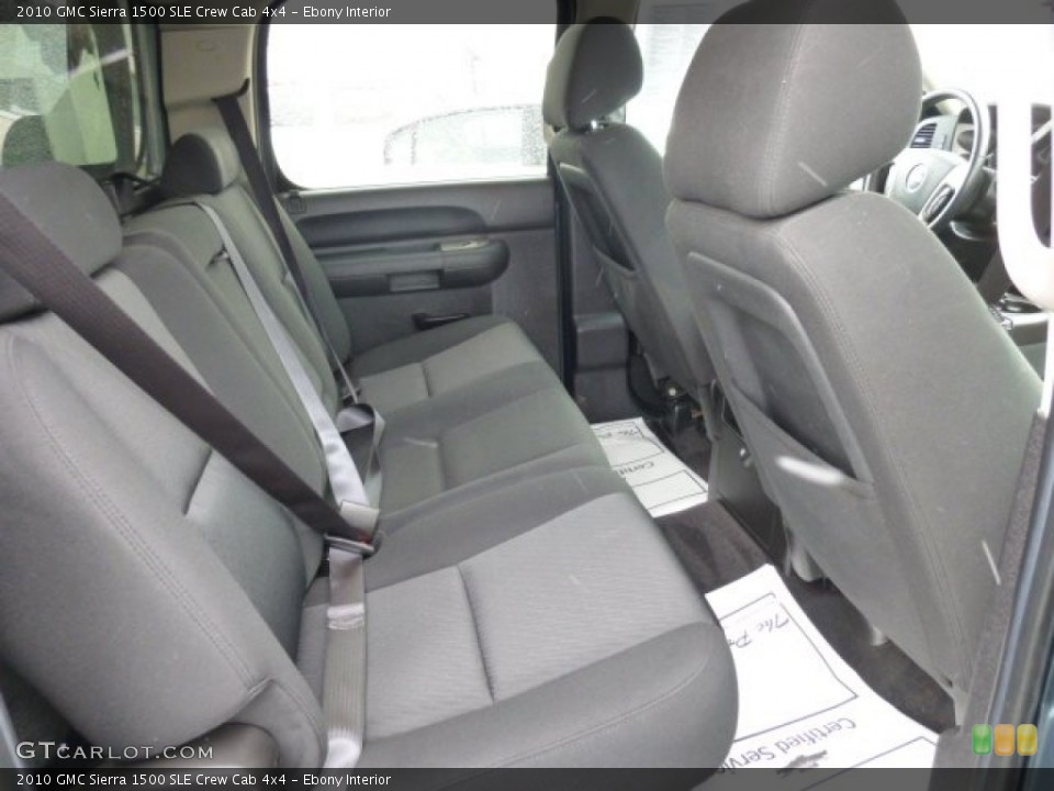 Ebony Interior Rear Seat for the 2010 GMC Sierra 1500 SLE Crew Cab 4x4 #76795622