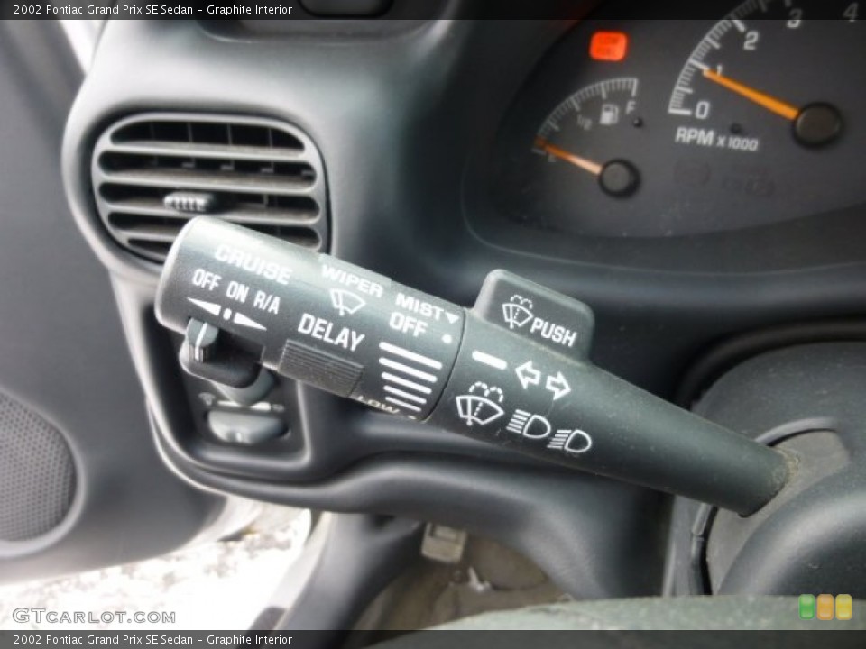 Graphite Interior Controls for the 2002 Pontiac Grand Prix SE Sedan #76796601