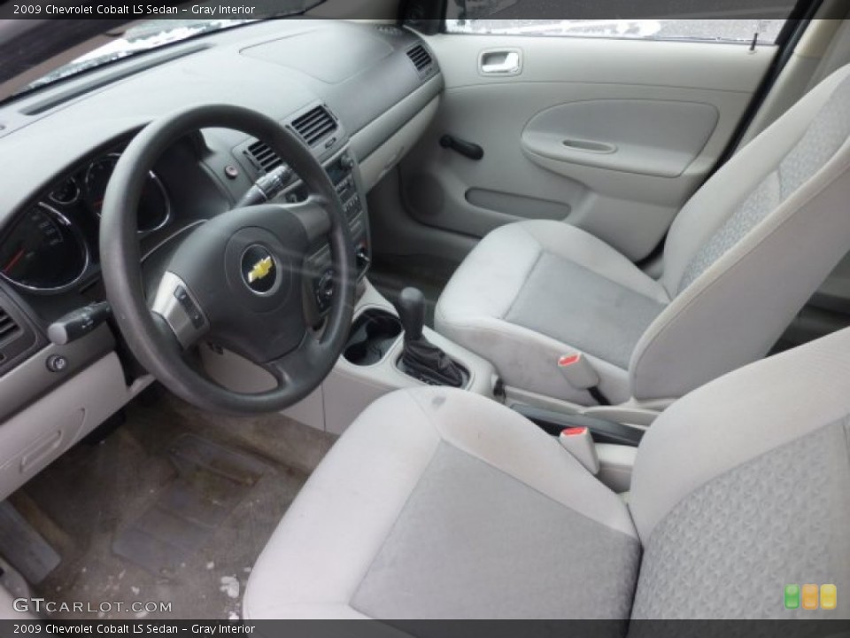 Gray Interior Prime Interior for the 2009 Chevrolet Cobalt LS Sedan #76796938