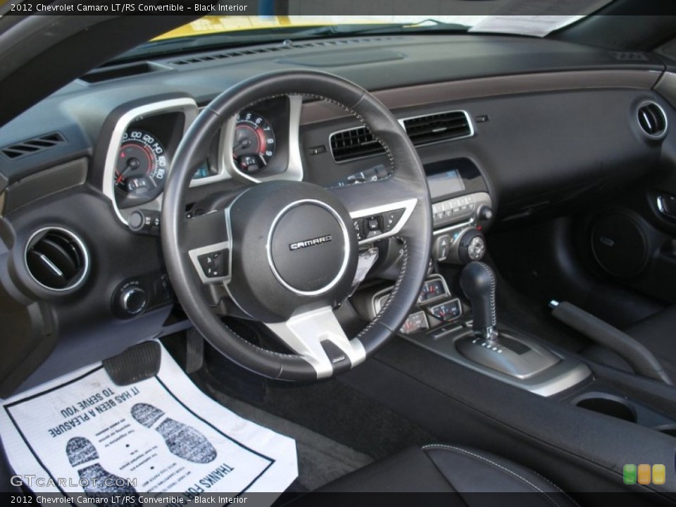 Black Interior Dashboard for the 2012 Chevrolet Camaro LT/RS Convertible #76797212