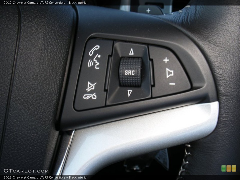 Black Interior Controls for the 2012 Chevrolet Camaro LT/RS Convertible #76797275