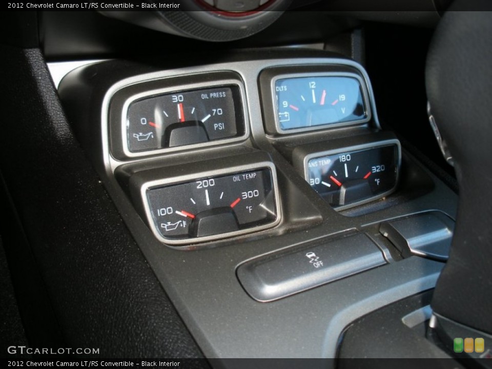 Black Interior Gauges for the 2012 Chevrolet Camaro LT/RS Convertible #76797319