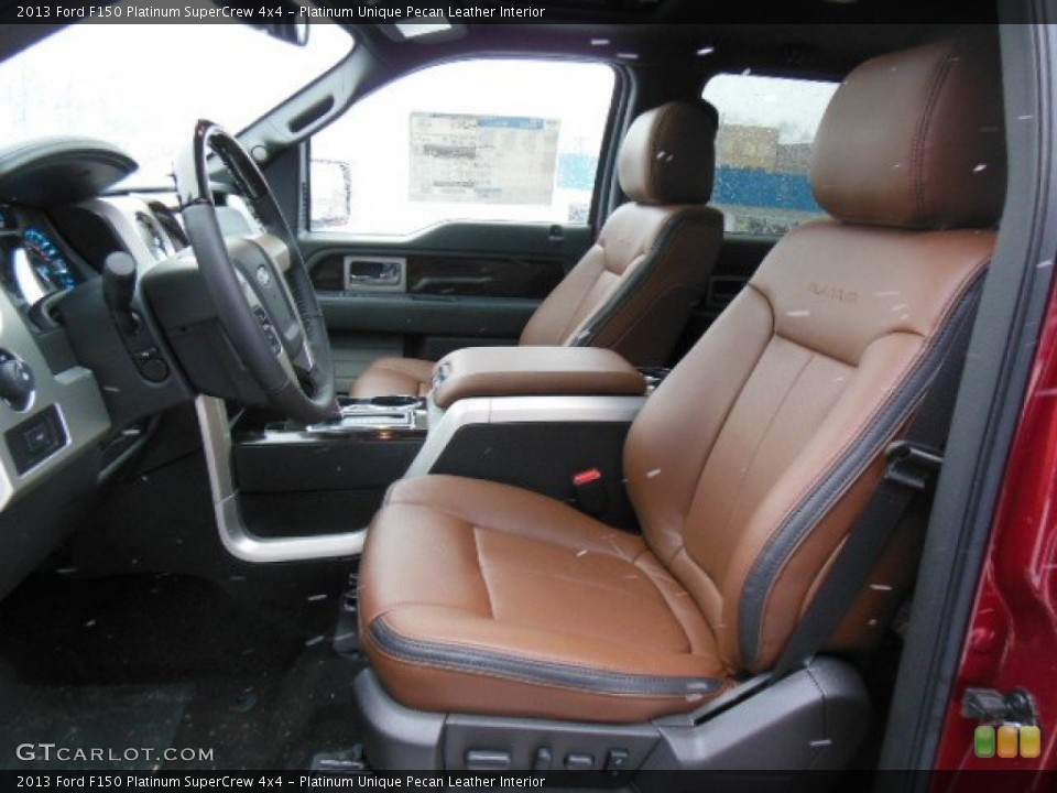 Platinum Unique Pecan Leather Interior Photo for the 2013 Ford F150 Platinum SuperCrew 4x4 #76798013