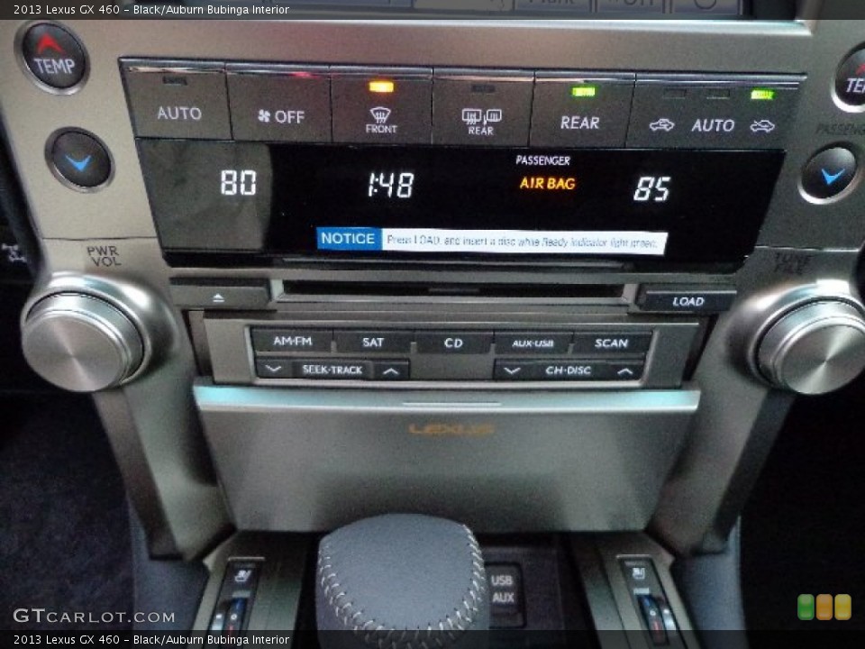 Black/Auburn Bubinga Interior Controls for the 2013 Lexus GX 460 #76798601