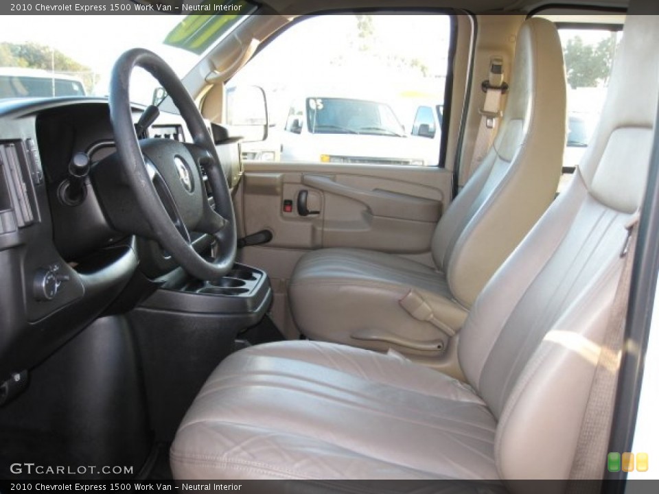 Neutral Interior Front Seat for the 2010 Chevrolet Express 1500 Work Van #76798688