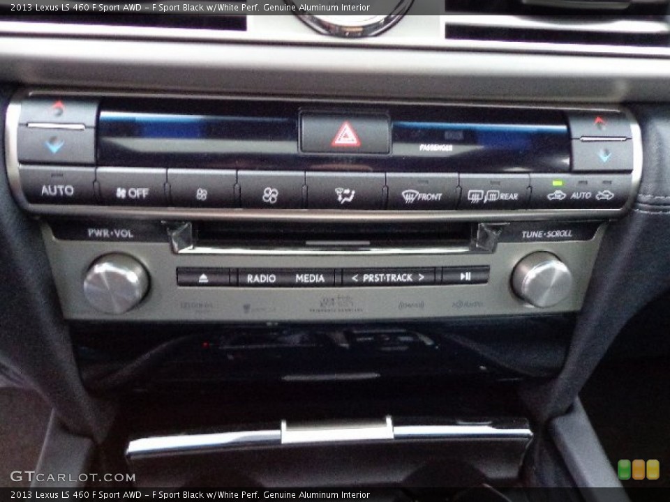 F Sport Black w/White Perf. Genuine Aluminum Interior Controls for the 2013 Lexus LS 460 F Sport AWD #76798928