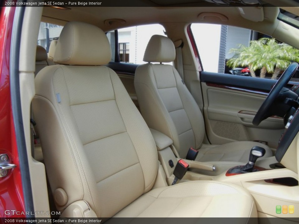 Pure Beige Interior Front Seat for the 2008 Volkswagen Jetta SE Sedan #76799000