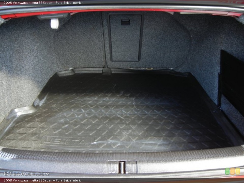 Pure Beige Interior Trunk for the 2008 Volkswagen Jetta SE Sedan #76799102