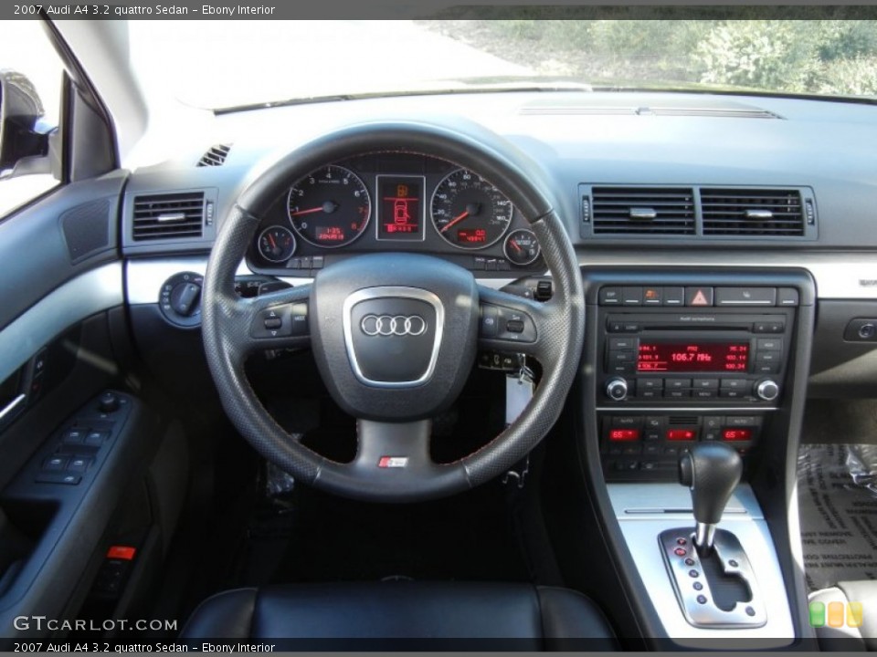 Ebony Interior Dashboard for the 2007 Audi A4 3.2 quattro Sedan #76799408