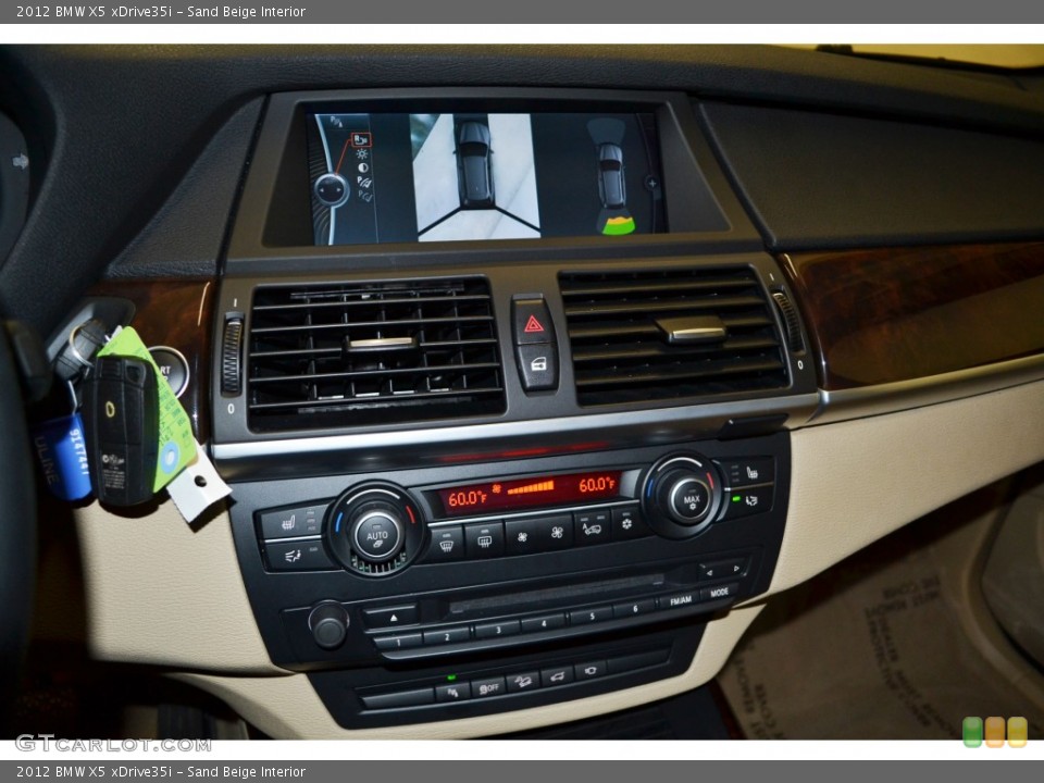 Sand Beige Interior Controls for the 2012 BMW X5 xDrive35i #76799429