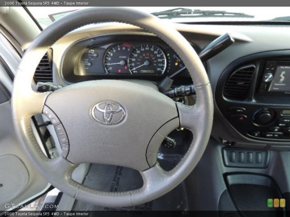 Taupe Interior Steering Wheel for the 2006 Toyota Sequoia SR5 4WD #76800641