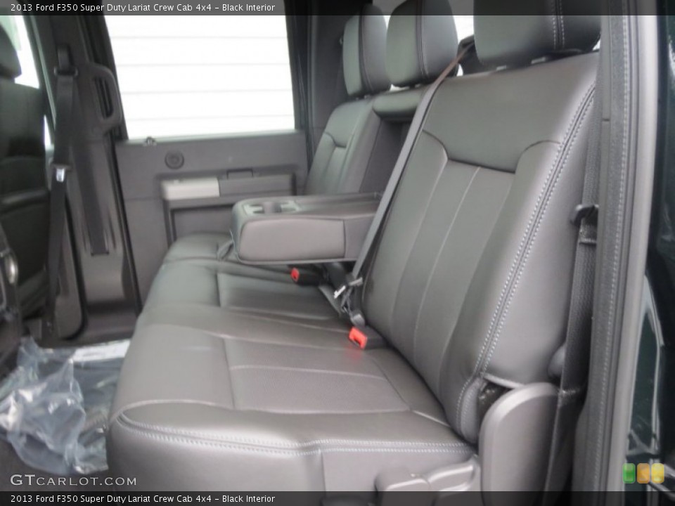 Black Interior Rear Seat for the 2013 Ford F350 Super Duty Lariat Crew Cab 4x4 #76802195