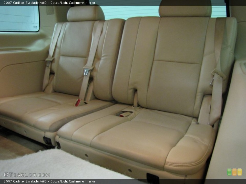 Cocoa/Light Cashmere Interior Rear Seat for the 2007 Cadillac Escalade AWD #76802462