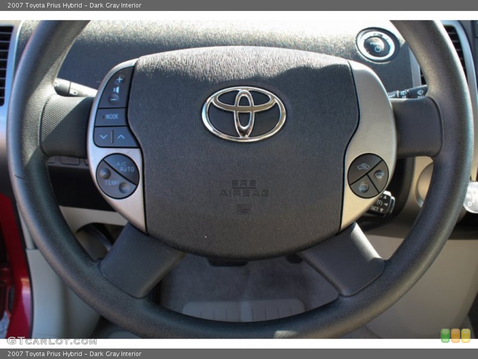 Dark Gray Interior Steering Wheel for the 2007 Toyota Prius Hybrid #76803167