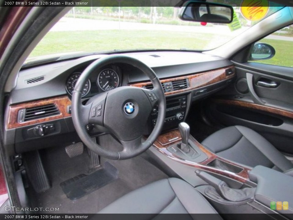 Black Interior Prime Interior for the 2007 BMW 3 Series 328i Sedan #76804785