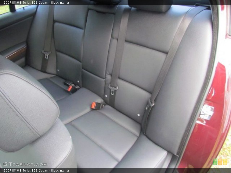 Black Interior Rear Seat for the 2007 BMW 3 Series 328i Sedan #76804834