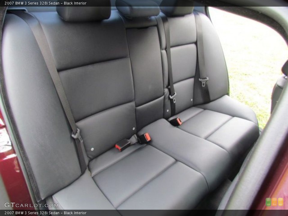 Black Interior Rear Seat for the 2007 BMW 3 Series 328i Sedan #76804863
