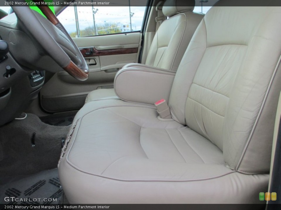 Medium Parchment Interior Front Seat for the 2002 Mercury Grand Marquis LS #76804875