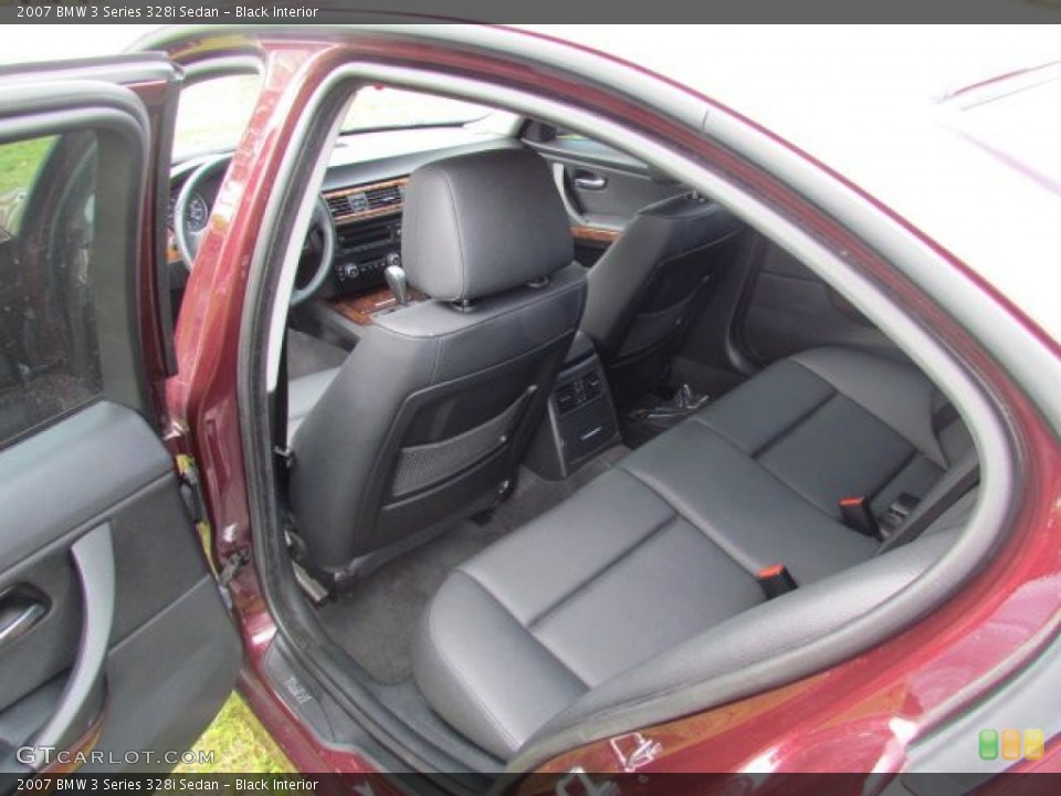 Black Interior Rear Seat for the 2007 BMW 3 Series 328i Sedan #76805103