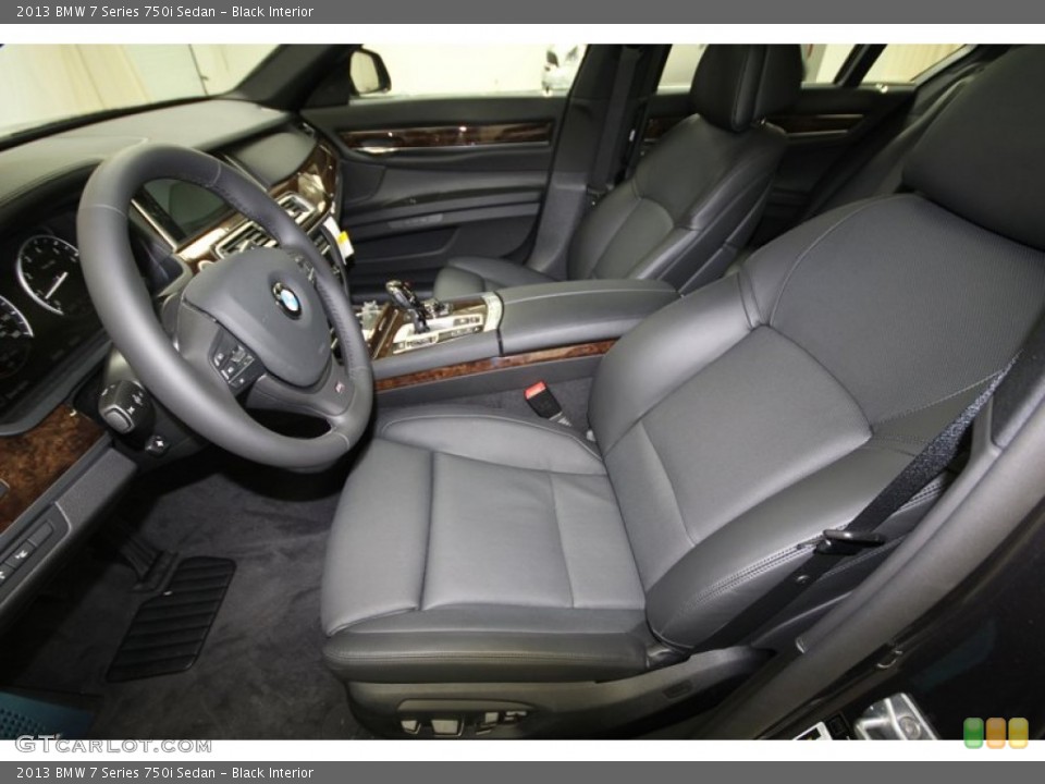 Black Interior Front Seat for the 2013 BMW 7 Series 750i Sedan #76805316