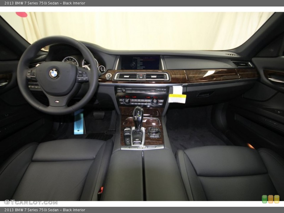 Black Interior Dashboard for the 2013 BMW 7 Series 750i Sedan #76805346