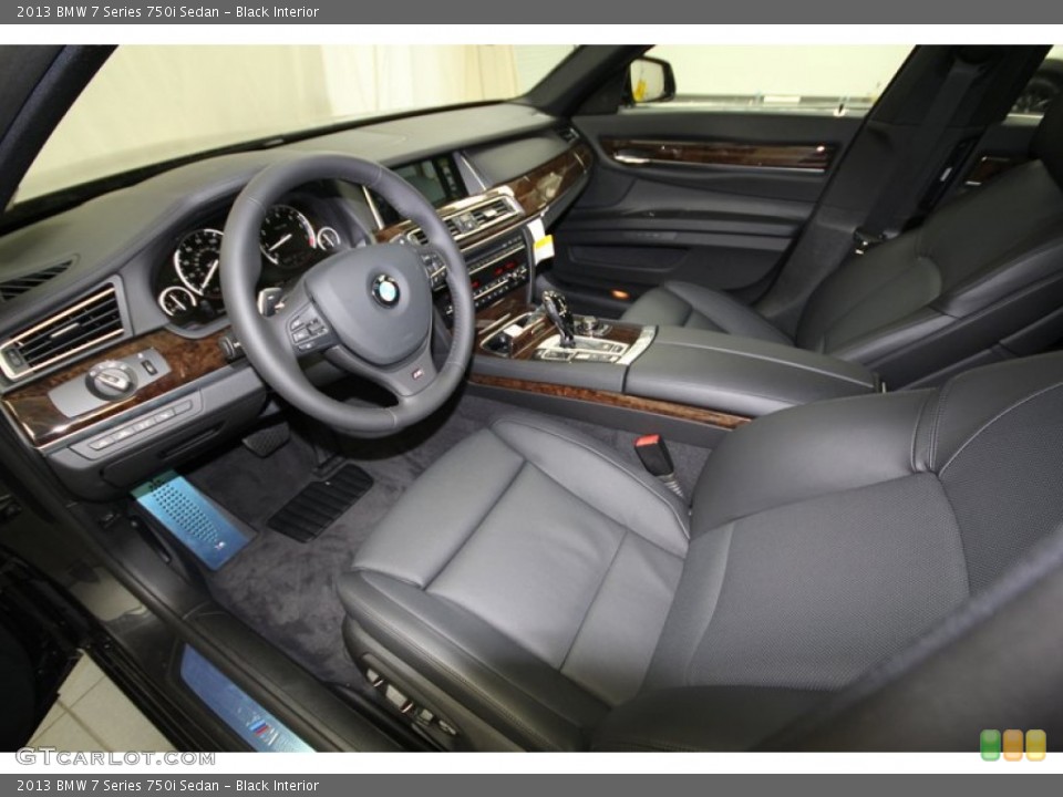 Black Interior Prime Interior for the 2013 BMW 7 Series 750i Sedan #76805520