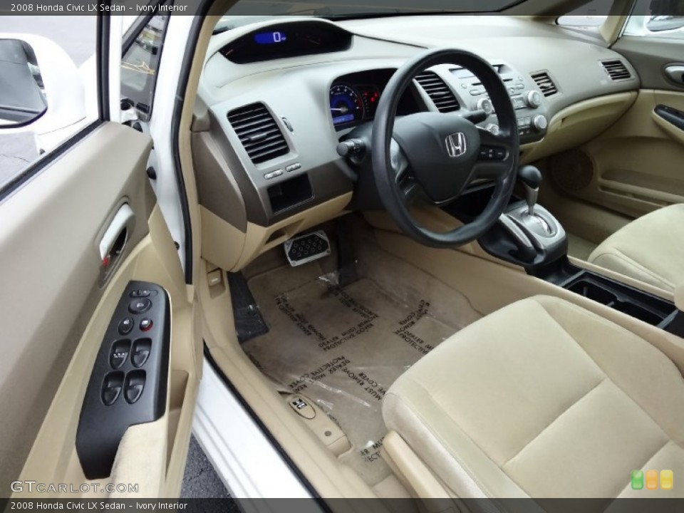 Ivory Interior Photo for the 2008 Honda Civic LX Sedan #76805679
