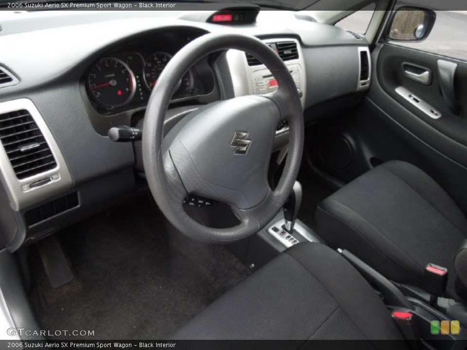 Black Interior Photo for the 2006 Suzuki Aerio SX Premium Sport Wagon #76805903